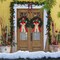 2 Pieces Christmas Bows for Wreath, Merry Christmas Wreath Bows Red Green Velvet Bow Winter Holiday Craft Ribbon Bow Xmas Tree Topper Bows for Front Door Christmas New Year Decorations